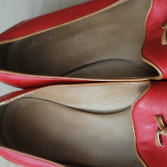 J. Crew Red and Tan Flats with Tassels - Picture 6 of 11
